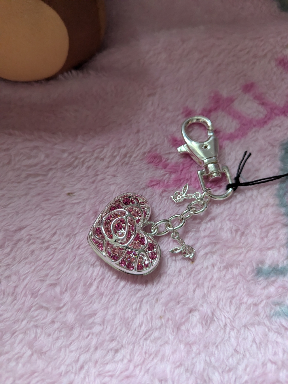 Playboy Heart Keychain Charm